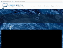 Tablet Screenshot of cybertrail.com